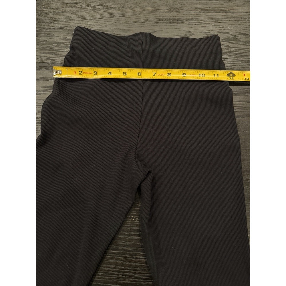 ZARA KIDS GIRL black FLARED LEGGINGS Elastic Waist size 11-12 - Picture 4 of 5